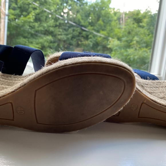 Isabella Espadrille Essential Spring Wedges - Navy - Picture 6 of 10